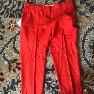 Orange wool pants